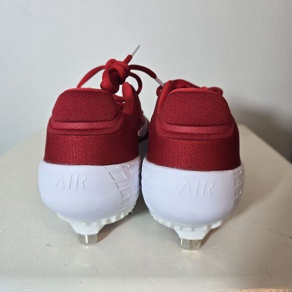 New Nike Alpha Huarache Elite 2 Low Red White Baseball Cleats Sz‎ 5.5 AJ6873 601 - Picture 4 of 9